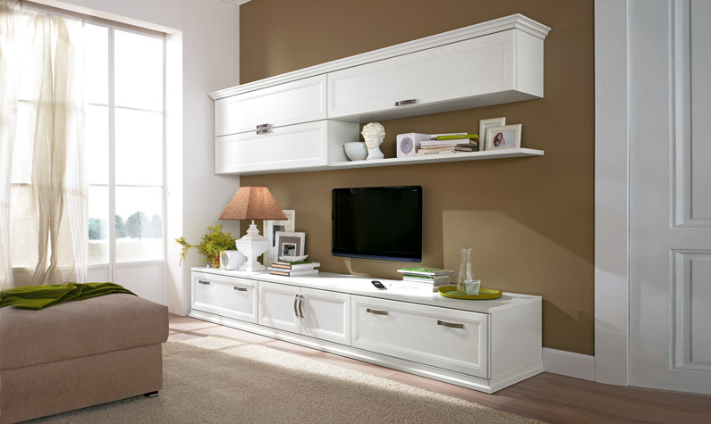 Soggiorno classico arcadia comp. 205v Soggiorno classico bianco